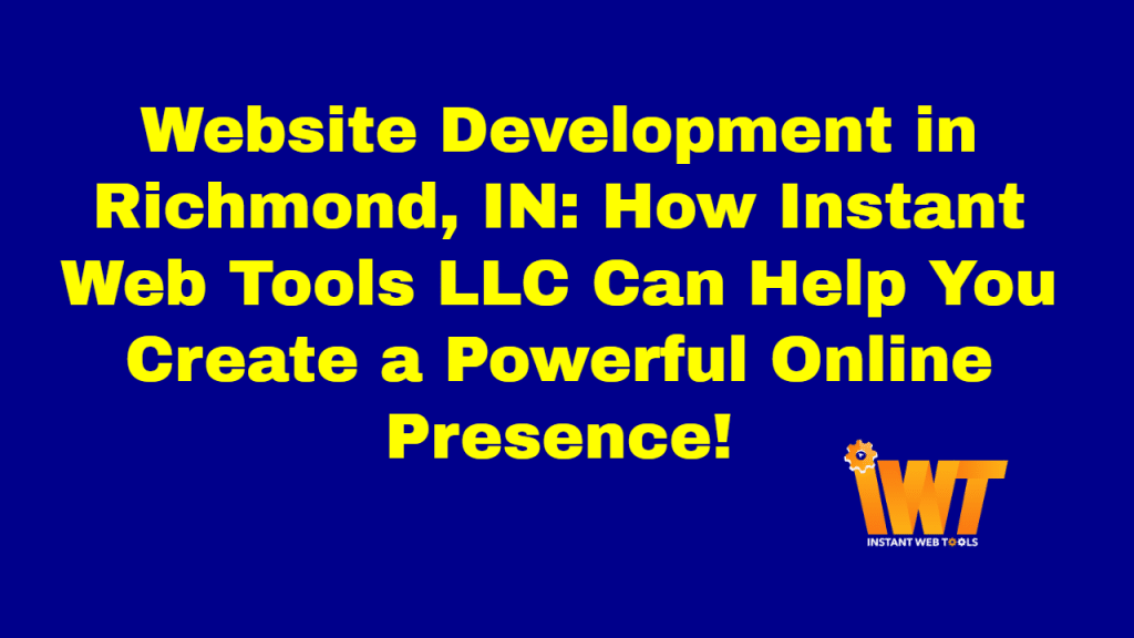 Website Development in Richmond, IN
